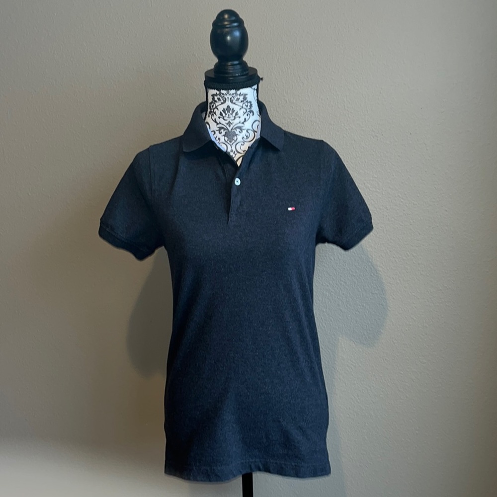 Tommy Hilfiger Dark Heather Gray Short-Sleeve Polo